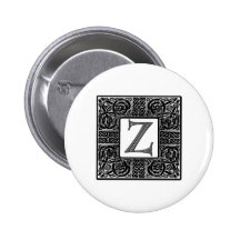 Monogramme argenté du Celtic "Z" Badges Avec Agrafe
