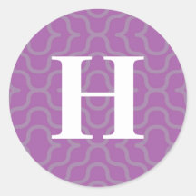 Monogramme contemporain fleuri - lettre H Adhésifs