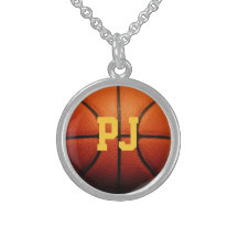Monogramme de basket-ball colliers personnalisés