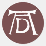 Monogramme de Durer d'ANNONCE Autocollants