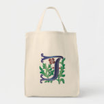 monogramme de Fleur-De-lis J Sac En Toile