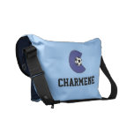 Monogramme de la lettre C dans le bleu du football Sacoches