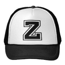 Monogramme de la lettre "Z" Casquettes De Camionneur