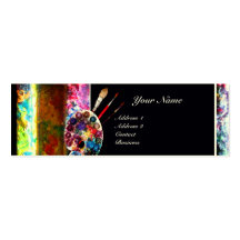 MONOGRAMME DE LA PALETTE DE COULEUR 2 CARTES DE VISITE PROFESSIONNELLES