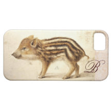 MONOGRAMME DE PORCELET DE SANGLIER ÉTUIS iPhone 5
