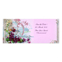 MONOGRAMME de ROMANTICA 4, rose Invitations