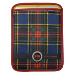 Monogramme de tartan de Macbeth Housses iPad
