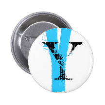 Monogramme de Y Badges Avec Agrafe