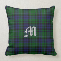Monogramme fait sur commande de plaid de MacCallum Oreillers