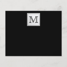 Monogramme fait sur commande imprimé. Gris noir et Tract