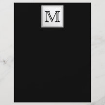 Monogramme fait sur commande imprimé. Gris noir et Tract