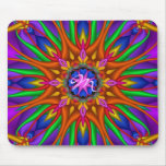 Monogramme floral artistique d'ith de mousepad de  tapis de souris