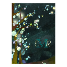 Monogramme formel de mariage de belle nuit de Brid Cartons D'invitation