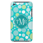 Monogramme fou de motif de point de polka coque Case-Mate iPod touch