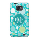 Monogramme fou de motif de point de polka coques galaxy s2