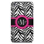 Monogramme impertinent et chic de dentelle de rose coque iPod touch 