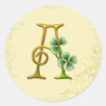 Monogramme irlandais A d'or Autocollants