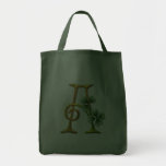 Monogramme irlandais A d'or Sacs En Toile