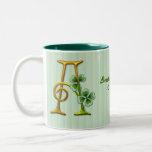 Monogramme irlandais A d'or Tasses