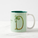 Monogramme irlandais D - personnaliser d'or Mug À Café