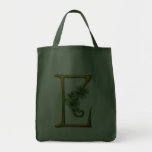 Monogramme irlandais E d'or Sac Fourre-tout