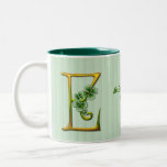 Monogramme irlandais E d'or Tasse