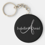 Monogramme Keychains de mariage Porte-clé
