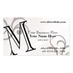 Monogramme M Modèles De Cartes De Visite