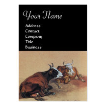 MONOGRAMME MENTEUR de DEUX VACHES, noir Modèles De Cartes De Visite