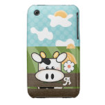 Monogramme mignon de compagnon de cas de l'iPhone  Coque iPhone 3 Case-Mate