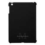 Monogramme noir : mini cas d'iPad