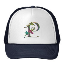 Monogramme P de colibri Casquettes De Camionneur