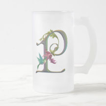 Monogramme P de colibri Mugs À Café