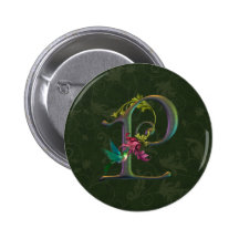 Monogramme P de colibri Pin's