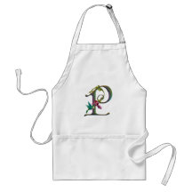 Monogramme P de colibri Tablier