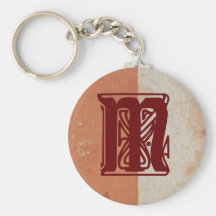 monogramme porte-clé