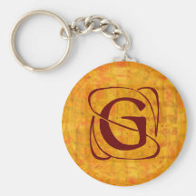 monogramme porte-clef