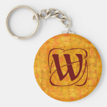 monogramme porte-clef