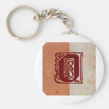 monogramme porte-clefs