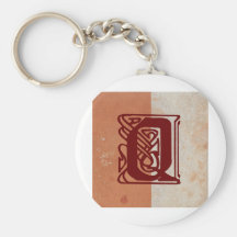 monogramme porte-clefs