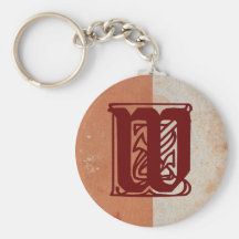 monogramme porte-clefs