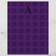 Monogramme pourpre de roses prospectus