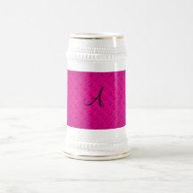 Monogramme rose de pois mug