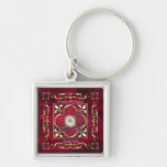 Monogramme rouge Keychain d'empereur Porte-clés