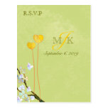 Monogramme RSVP (4.25x5.6) de mariage de ressort d Carte Postale