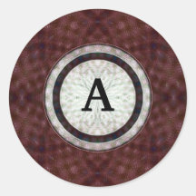 Monogramme simple de lettre de disque grunge textu adhésifs ronds