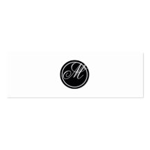 Monogramme simple modèles de cartes de visite