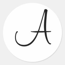 Monogramme un autocollant de joint de mariage
