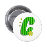 monogramme vert de C Pin's