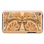 Monogramme vintage de brun de nouveau d'art de dra coque barely there iPod